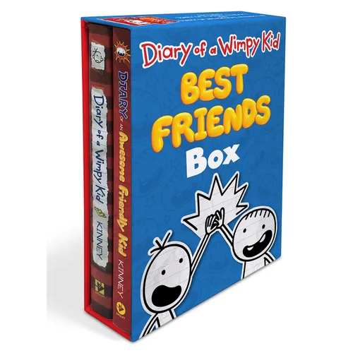 Diary of a Wimpy Kid Best Friends: 2-Book Hardcover Gift Set: Diary of a Wimpy Kid and Diary of an Awesome Friendly Kid - Boxed Set