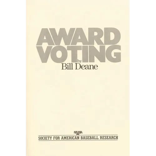 Award Voting - Paperback