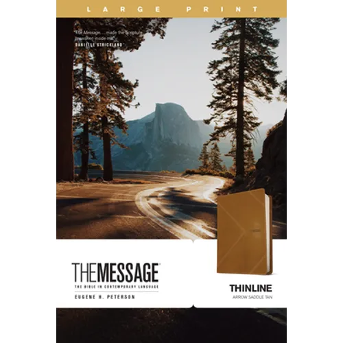 The Message Thinline, Large Print (Leather-Look, Arrow Saddle Tan) - Imitation Leather
