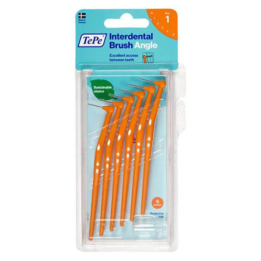 Tepe Interdental Brush Angle Handle 0.45mm - Effective Oral Hygiene Tool for Tight Spaces