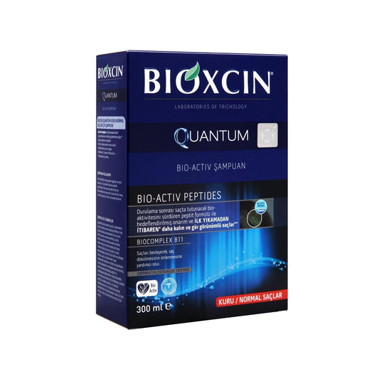Bioxcin Quantum Shampoo for Normal and Dry Hair - Nourishing BIOCOMPLEX B11 Formula, 10.14 fl oz
