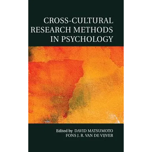 Cross-Cultural Research Methods in Psychology - Hardcover