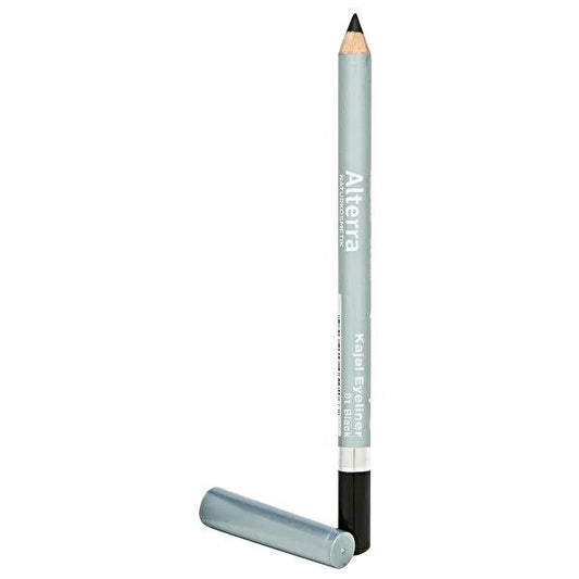 Alterra Vegan Eyeliner - Ophthalmologically Tested, Black - Contact Lens Friendly, Cruelty-Free Makeup