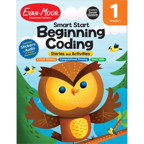 Smart Start: Beginning Coding Stories and Activities, Grade 1 Workbook - Paperback