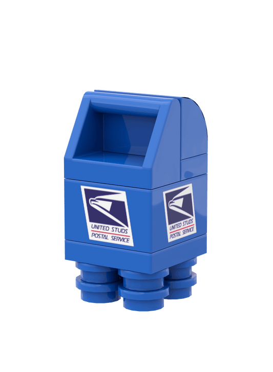 United Studs Postal Service Mailbox - Drop Box - Custom Set - Made Using LEGO® Parts