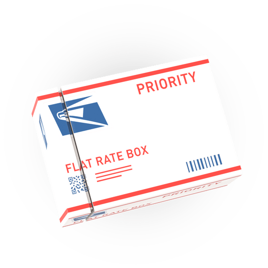 United Studs Postal Service Priority Shipping Box - Custom Printed Using LEGO® Parts