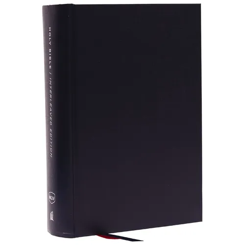 Nkjv, Interleaved Bible, Journal Edition, Hardcover, Blue, Red Letter, Comfort Print: The Ultimate Bible Journaling Experience - Hardcover