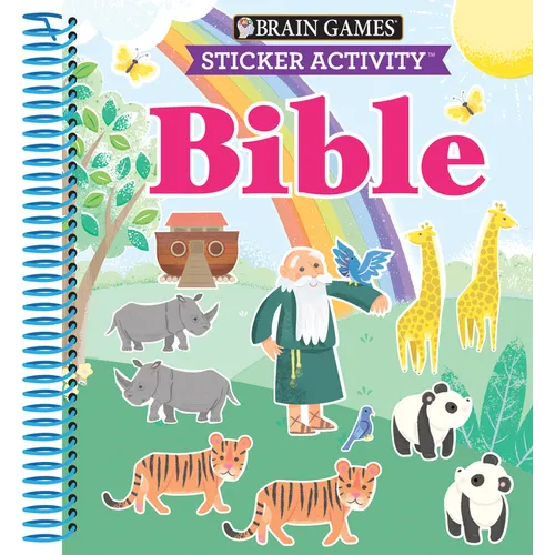 Brain Games - Sticker Activity: Bible (for Kids Ages 3-6) - Spiral