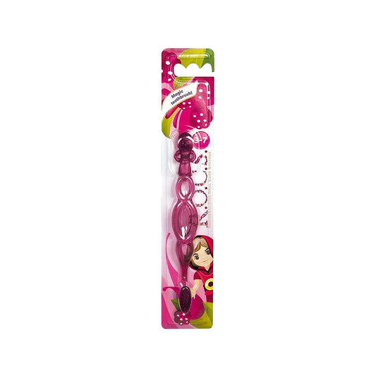 Rocs Kids Manual Toothbrush for Children Aged 3-7 - Gentle, Effective, and Fun Oral Care