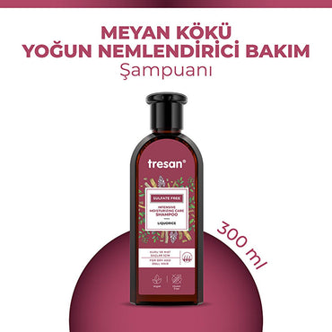 Tresan Sulfate-Free Shampoo with Licorice Root Extract - Moisturizing, Gentle, Natural Hair Care - 10.14 fl oz