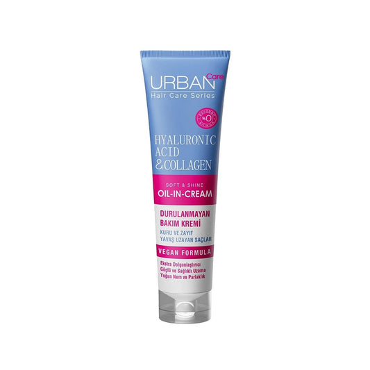 URBAN Care Leave-in Hair Cream with Hyaluronic Acid & Collagen - Moisturizes & Repairs Dry Hair
