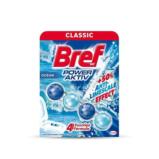 Bref Bref Power Aktiv Okyanus Toilet Cleaning Block - Effective Odor Elimination & Fresh Ocean Scent