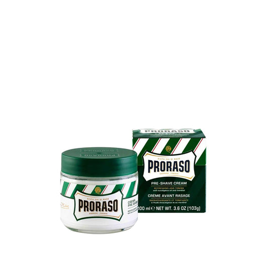 Proraso Eucalyptus and Menthol Pre-Shave Cream for Men - Soothing, Cooling Sensation - 3.38 fl oz
