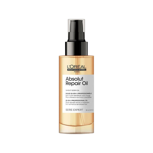 L'Oreal Professionnel Paris Serie Expert Absolut Repair Hair Care Oil - Nourishes & Repairs Damaged Hair, 3.04 fl oz