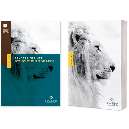 NLT Courage for Life Study Bible for Men, Filament Enabled (Softcover) - Paperback