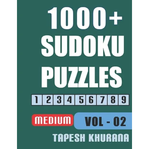 1000+ Sudoku Puzzles: Large Print Sudoku Activity Book for Adults without Answers - Paperback