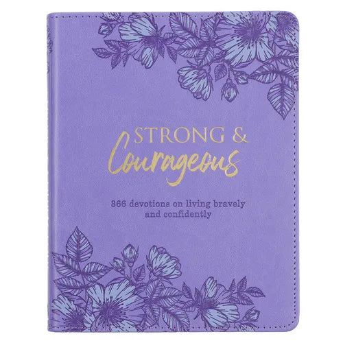 Strong & Courageous Devotional - Leather