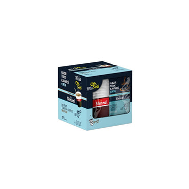 Shazel Turkish Coffee - Office Coffee Set, 10 Packets of 12g Arabica Coffee Mix