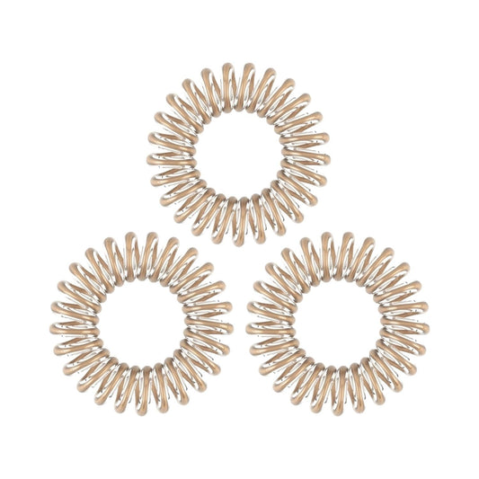 Invisibobble Bronze Me Pretty Hair Tie Set - 3 Stylish Hair Accessories for Fashion-Conscious Individuals