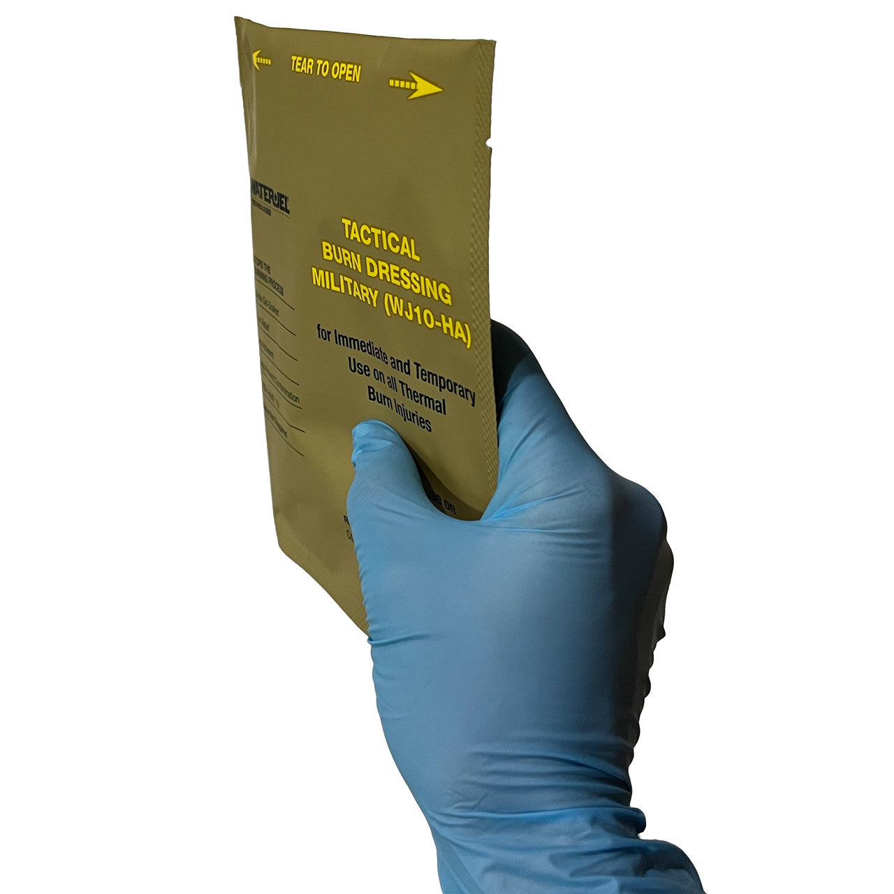 Water Jel Military Sterile Burn Dressing, HA - 4" x 4" (60 Dressings/Case)