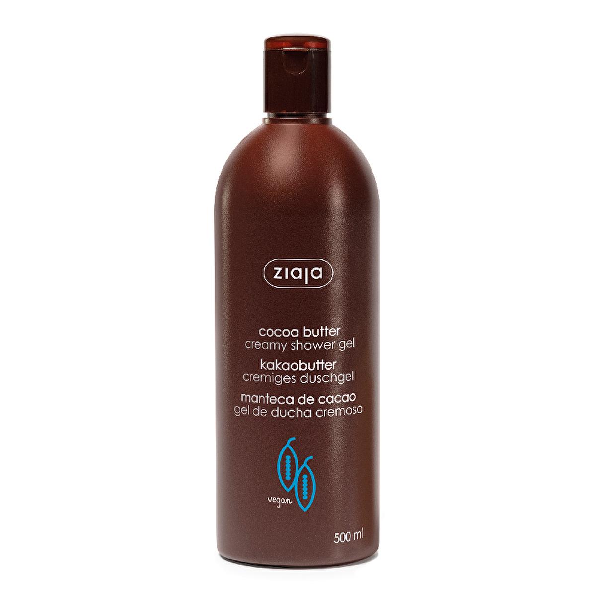 Ziaja Cocoa Butter Creamy Shower Gel: Intense Moisturizing & Natural Shower Gel for Dry, Sensitive Skin - Gentle, pH Balanced, 16.91 fl oz