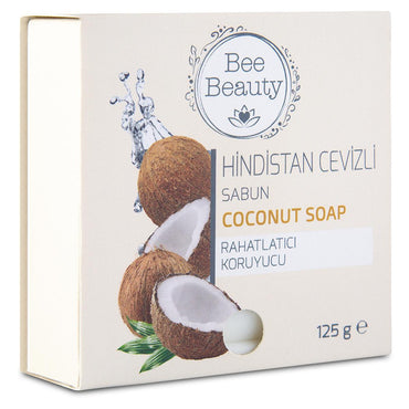 Bee Beauty Coconut Soap for Skin Care - Natural Moisturizing Soap with Coconut Oil Benefits