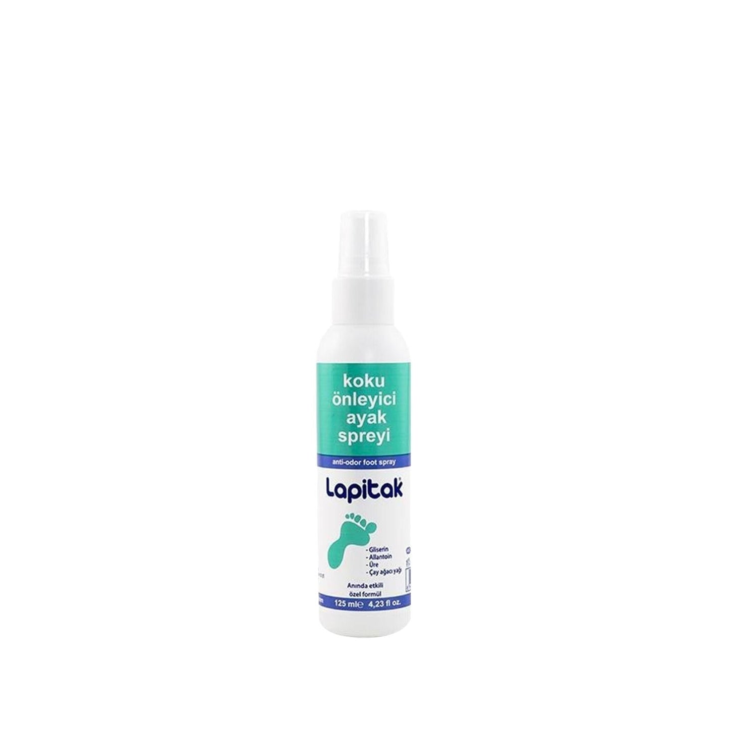 Lapitak Foot Odor Preventative Spray 125ml - Effective Foot Hygiene Solution