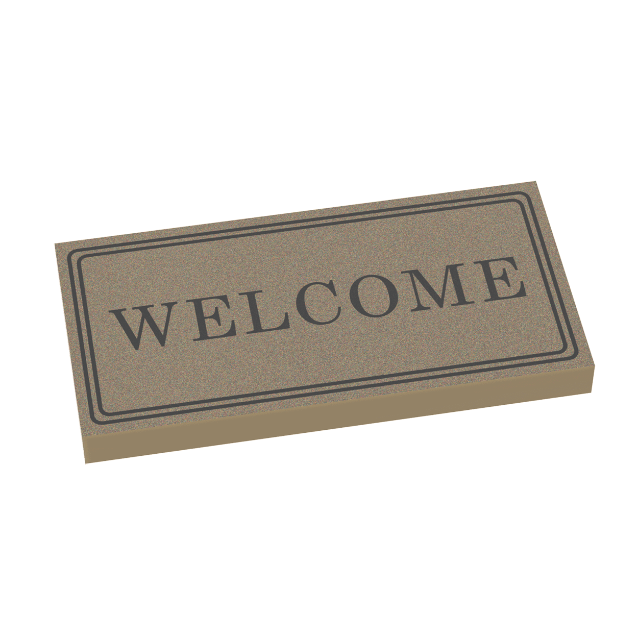 Welcome Door Mat - Custom Printed - 2x4 Tile Made using LEGO® Parts