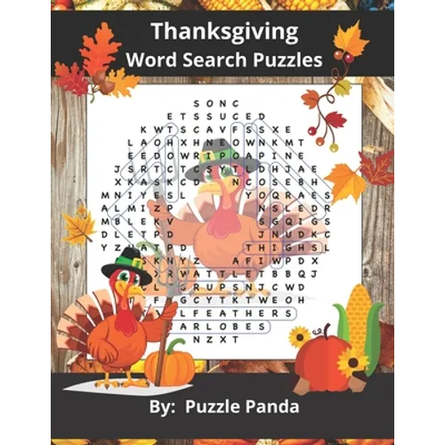 Thanksgiving Word Search Puzzles - Paperback
