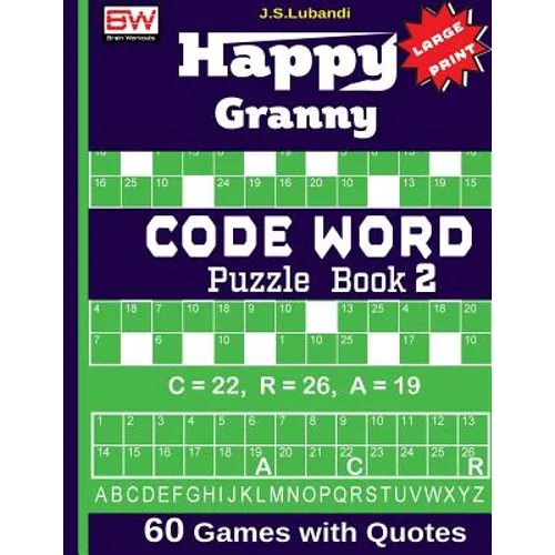Happy Granny (CODE WORD) Puzzle Book - Paperback