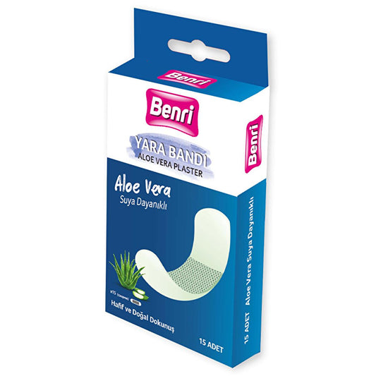 Benri Aloe Vera Band Aid - 15 Count