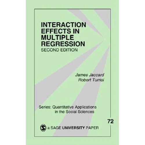 Interaction Effects in Multiple Regression - Paperback