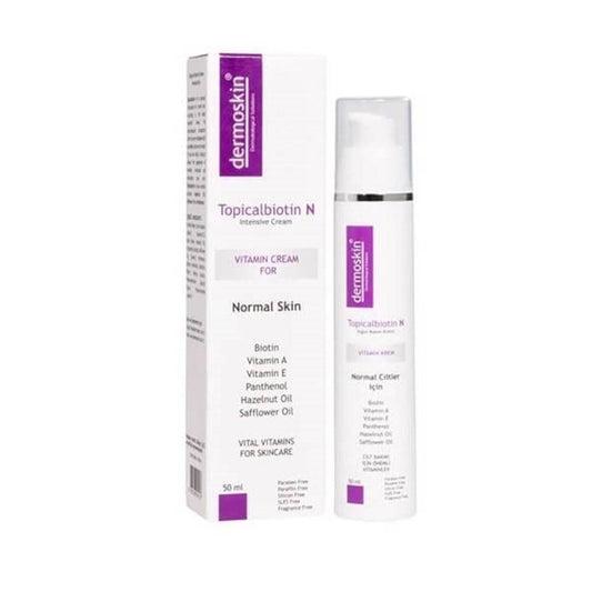 Dermoskin Moisturizing Cream - Vitamin-Enriched Hydrating Face Cream for Normal Skin, Anti-Aging Skincare Benefits