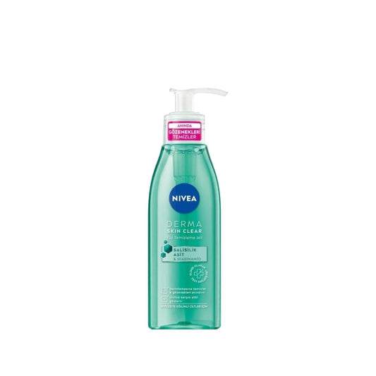 Nivea Derma Skin Clear Anti-Acne Face Cleansing Gel 150ml - Gentle & Effective Skincare