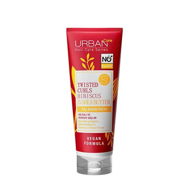 URBAN Care Twisted Curls Sulfate-Free Hair Cream with Hibiscus & Shea Butter - Moisturizing & Nourishing for Curly & Wavy Hair