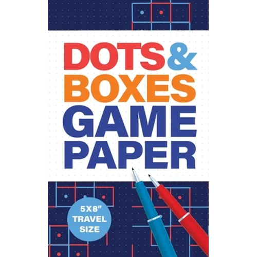 Dots & Boxes Game Paper 5x8" Travel Size: Scorecard and Game Rules Included - Paperback