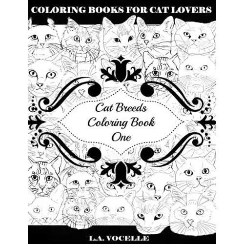 Cat Breeds Coloring Book One - Paperback