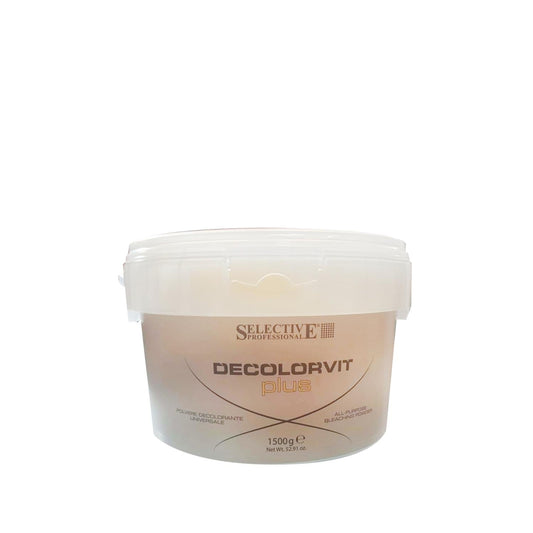 Selective Professional Decolorvit Plus Hair Bleach Powder 1500g - Professional Grade Hair Lightening Powder for Salon and Personal Use