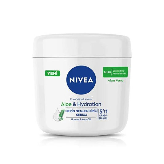 Nivea Moisturizing Body Cream with Aloe Vera - Deep Hydration for Dry Skin - 13.53 fl oz
