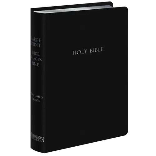 Large Print Wide Margin Bible-KJV - Bonded Leather