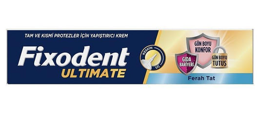 Fixodent Ultimate: Strong Hold Denture Adhesive Paste with Fresh Taste - Secure False Teeth & Enhance Oral Care (40 gr)