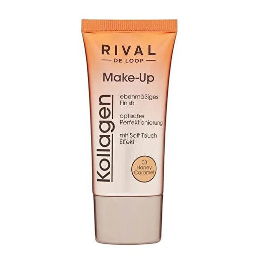 Rival de Loop Foundation Makeup with Collagen - Natural Looking, Light to Medium Coverage for Smooth Skin - 1.01 fl oz