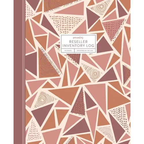 Reseller Inventory Log: Product Listing Notebook For Online Clothing Resellers on Poshmark, eBay, Mercari & More, Abstract Geometric (Pink), 7.5 x 9.2 - Paperback