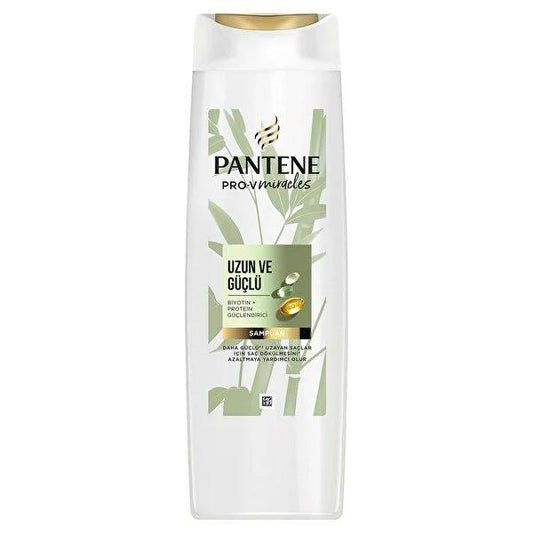 Pantene Pro-V Miracles Shampoo Bamboo and Biotin - Nourishing Hair Care for Dry & Damaged Hair