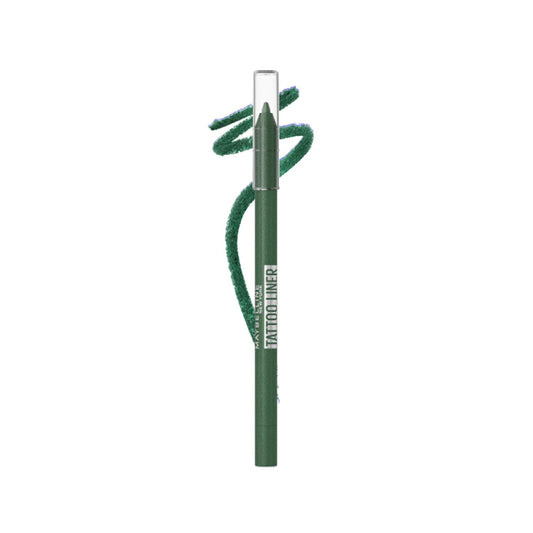 Maybelline New York Tattoo Liner Vivid Green Eyeliner - Long-Lasting Precise Gel Eyeliner for Women