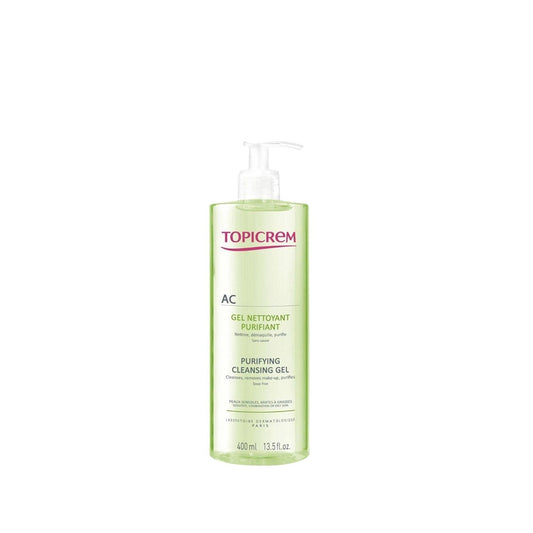 Topicrem Cleansing Gel for Acne-Prone Skin - Purifying Skincare 400ml