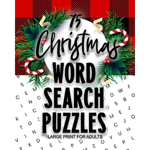 75 Christmas Word Search Puzzles Large Print for Adults - Paperback
