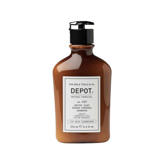 Depot No. 107 Sebum Control Shampoo for Oily Scalp - White Clay, 8.45 fl oz