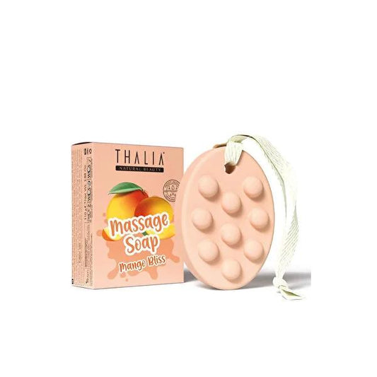 Thalia Mango Bliss Massage Soap - Moisturizing, Almond Oil Enriched, Tropical Scented Skincare