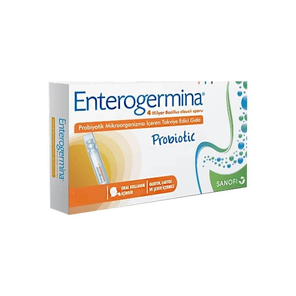 Enterogermina Family Probiotic Dietary Supplement 10 Vials - Gut Health Support Supplement